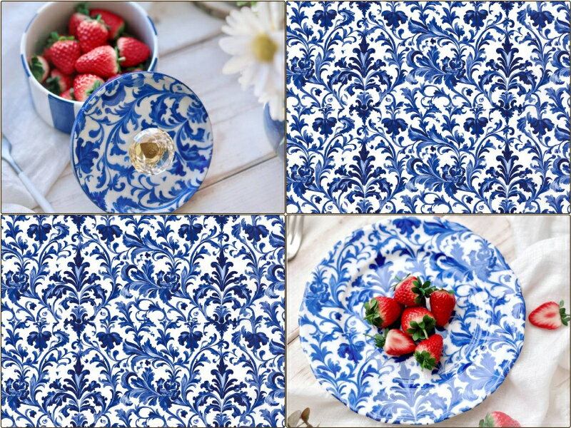 ポーセラーツ 転写紙 【白磁用】マヨリカ転写紙 A4サイズ (ポーセラーツ ポーセリンアート 転写紙 アラベスク 花柄)かわいい オシャレ ポーセリン ポーセラ...