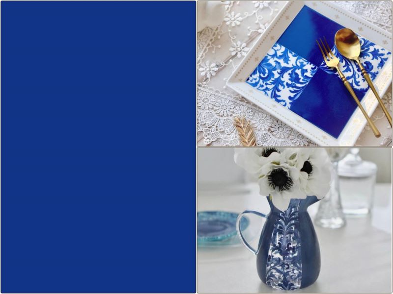 ポーセラーツ 転写紙【セット割】単色転写紙 マヨリカブルー ※白磁用&ガラス用お得なセット20%OFF A4サイズ A4サイズ (ポーセラーツ ポーセリンアー...