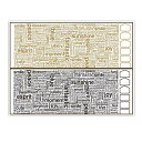 ポーセラーツ 転写紙 【白磁用・セット割】WORDS転写紙 ブラック&ブラウンお得なセット※20%OFF ポーセラーツ ポーセリンアート用転写紙 転写シート ポ...