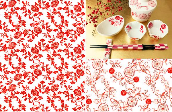 ポーセラーツ 転写紙 【白磁用】和の花 朱色 ポーセラーツ ポーセリンアート用転写紙 転写シート ポーセリン アート ポーセラーツ転写紙 和柄転写紙 和 和柄 ...