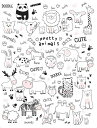 ポーセラーツ 転写紙 【白磁用】prettyanimals プリティーアニマル転写紙 A4サイズ(ポーセリンアート 動物転写紙) ポーセラーツ ポーセリンアート...