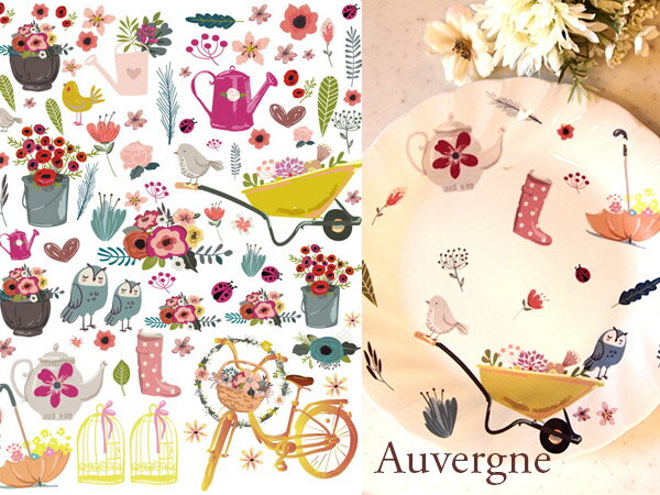 ポーセラーツ 転写紙 【白磁用】オーヴェルニュ転写紙 北欧風 ポーセラーツ ポーセリンアート用 かわいい オシャレ ポーセリン ポーセラーツ転写紙 転写紙 オリ...