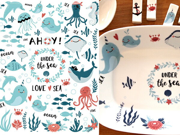 ポーセラーツ 転写紙【白磁用】sea 海 シー転写紙 ポーセラーツ ポーセリンアート用 かわいい ポーセラーツ転写紙 アニマル転写紙 キッズ転写紙 鳥転写紙 鳥...