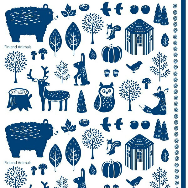 ポーセラーツ 転写紙 【白磁用】北欧 FinlandAnimals フィンランドアニマル転写紙 ポーセラーツ ポーセリンアート用 かわいい オシャレ ポーセリン...