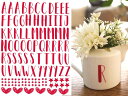 ポーセラーツ 転写紙 【白磁用】 RelaxAlphabet Mサイズ ピンク手書きアルファベット ポーセラーツ ポーセリンアート用 かわいい オシャレ ポーセリン イニシャル オリジナル 転写紙
