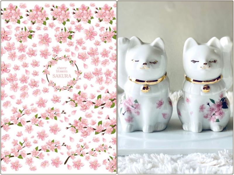 ポーセラーツ 転写紙 【白磁用】水彩 SAKURA咲く転写紙 A4サイズ 花・さくら・桜転写紙 チェリーブロッサム サクラ ポーセリンアート用 かわいい オシャ...