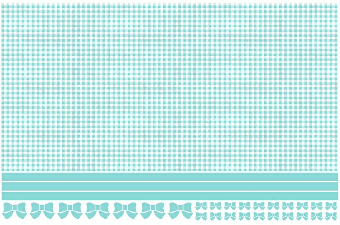 ポーセラーツ 転写紙 【白磁用】ギンガムチェックスタイル転写紙 ブルーグリーン ポーセラーツ ポーセリンアート用転写紙 転写シート ポーセリン アート ポーセラ...