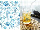 ポーセラーツ 転写紙 【ガラス用】jellyfish転写紙 海月 クラゲ (ポーセラーツ 転写紙 ポーセリアート 夏) ポーセリンアート用 かわいい オシャレ ...