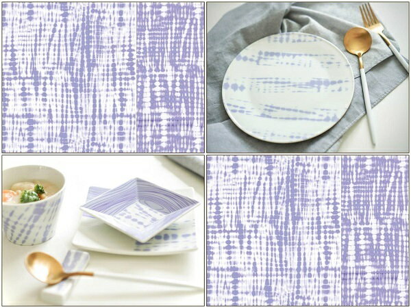 ポーセラーツ 転写紙 【白磁用】タイダイ ストライプ転写紙 紫色A3サイズ ポーセラーツ ポーセリンアート用転写紙 転写シート ポーセリン アート ポーセラーツ...