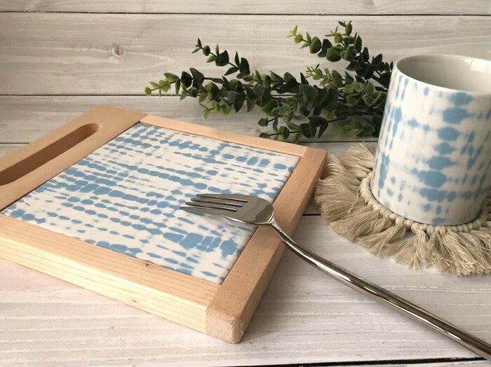 ポーセラーツ 転写紙 【白磁用】タイダイ ストライプ転写紙 水色 A3サイズ ポーセラーツ ポーセリンアート用転写紙 転写シート ポーセリン アート ポーセラー...