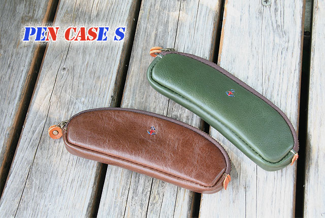 ジャプリッシュ ラウンドペンケース(S) | ペンケース 筆箱 スリム 本革 日本製 全5色 メンズ レディース キャメル チョコ 茶 グリーン 緑 レッド 赤...