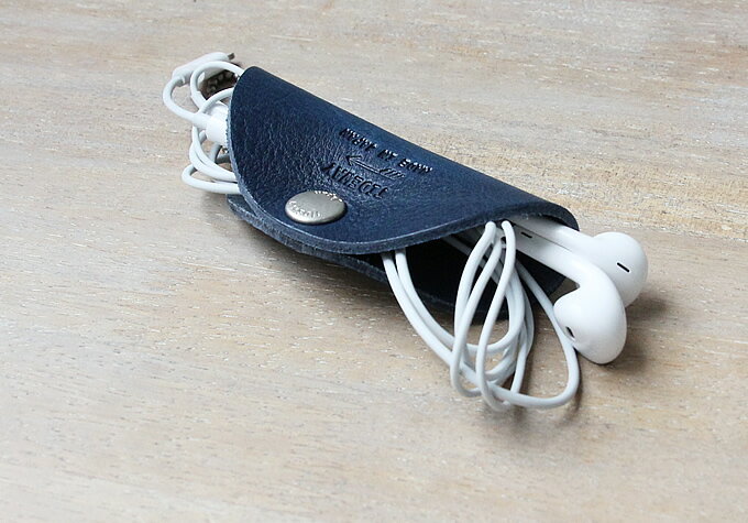 TIDEWAY タイドウェイ モバイルコードホルダー | イヤホンコードホルダー　コード巻き取り　イタリアンレザー　本革 日本製　プレゼント [sokunou]