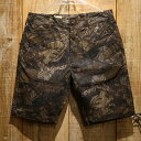 【送料無料】 F.O.B FACTORY(FOBファクトリー) “CAMO WORK SHORTS/カモワークショーツ” F4152 メンズ アメカジ ショートパンツ 日本製