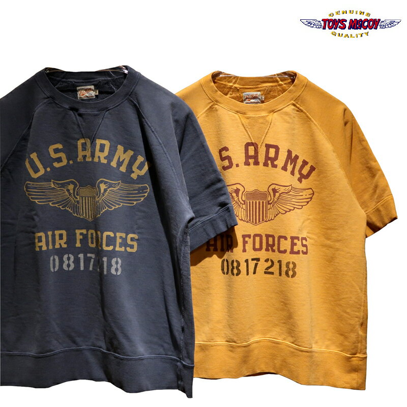 【送料無料】 TOYS McCOY（トイズマッコイ） SHORT SLEEVE SWEAT “U.S.A.A.F. 0817218/USアーミーエアフォース” TMC2232 メンズ アメカジ 半袖スウェット スティーブマックィーン 大脱走 日本製のサムネイル