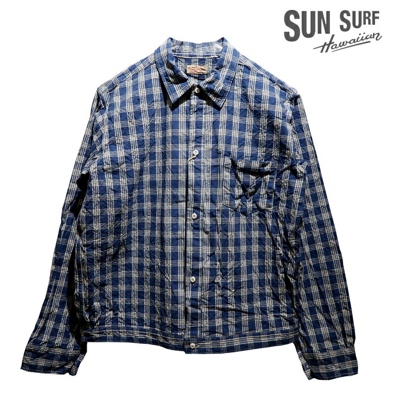  UNION SUPPLY（ユニオンサプライ） “PALAKA CHECK SHIRT BLOUSE/パラカチェックシャツブラウス” US13487 メンズ アメカジ ハワイアン ライトアウター サンサーフ 日本製