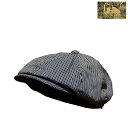 【送料無料】 COLIMBO（コリンボ） “HARRIER SPORTS CAP/ハリアースポーツキャップ” ZY-0606 メンズ アメカジ キャスケット ハンチング ランダムヒッコリー 日本製