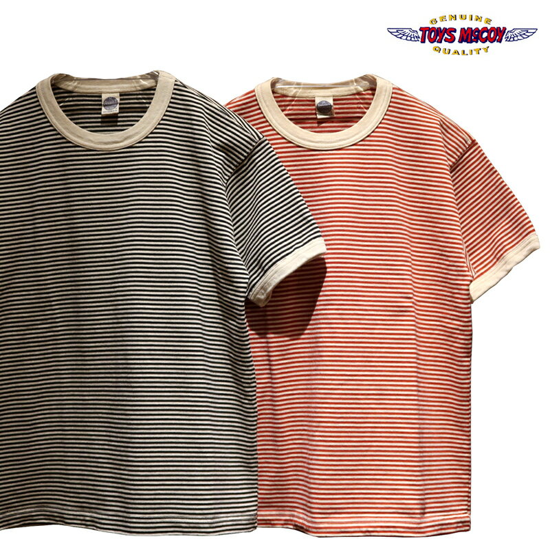  TOYS McCOY（トイズマッコイ） “THE GREAT AMERICAN HERO STRIPED TEE/グレートアメリカンヒーローストライプドTシャツ” TMC2409 メンズ アメカジ スティーブマックィーン ボーダーTシャツ 日本製