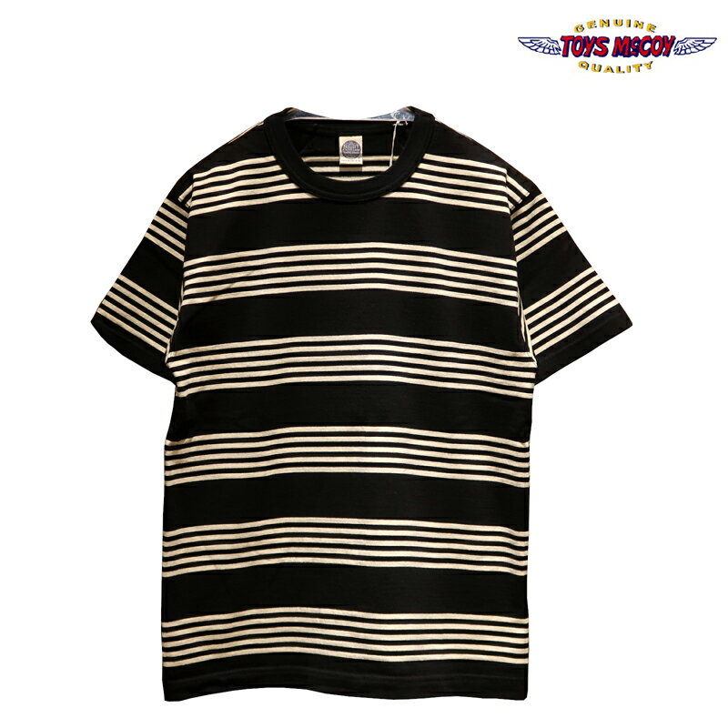  TOYS McCOY（トイズマッコイ） “THE GREAT AMERICAN HERO MULTI BORDERED TEE/グレートアメリカンヒーローマルチボーダーTシャツ” TMC2435 メンズ アメカジ スティーブマックィーン 日本製