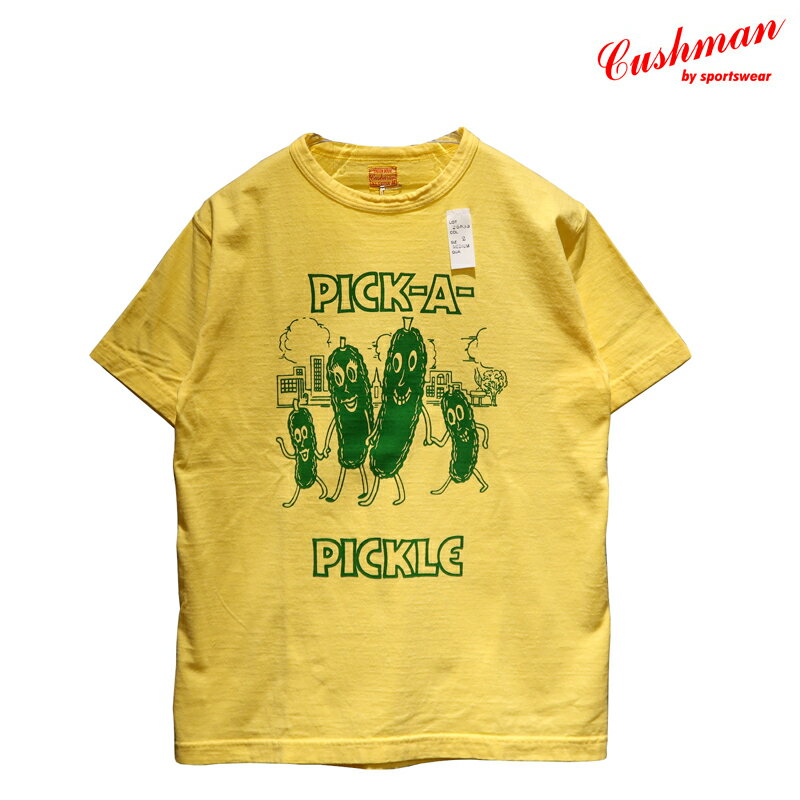 ̵ CUSHMANʥåޥ RECYCLE COTTON PRINT TEE PICK A PICKLE/ԥåԥå...