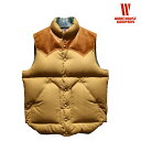 【送料無料】 WAREHOUSE（ウエアハウス）×ROCKY MOUNTAIN FEATHERBED “Lot.2199 DOBBY TWILL DOWN VEST/ドビーツイルダウンベスト” メンズ アメカジ アウター ロッキーマウンテン 日本製