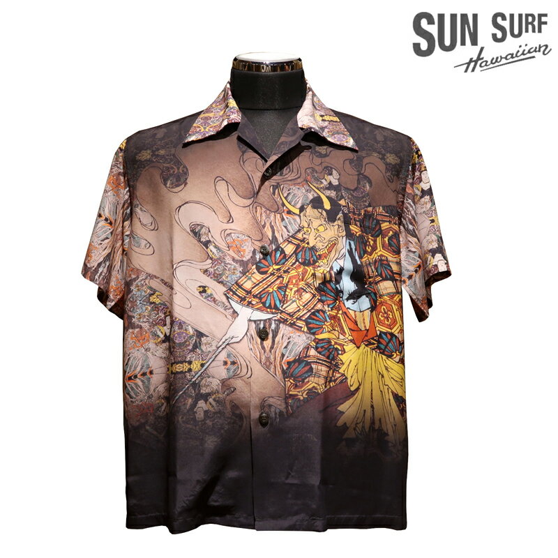【送料無料】 SUN SURF（サンサーフ）×月岡芳年 SPECIAL EDITION “NEW STORY/ニューストーリー” SS39532 メンズ アロハシャツ ハワイアンシャツ アメカジ 日本の意匠 浮世絵 日本製