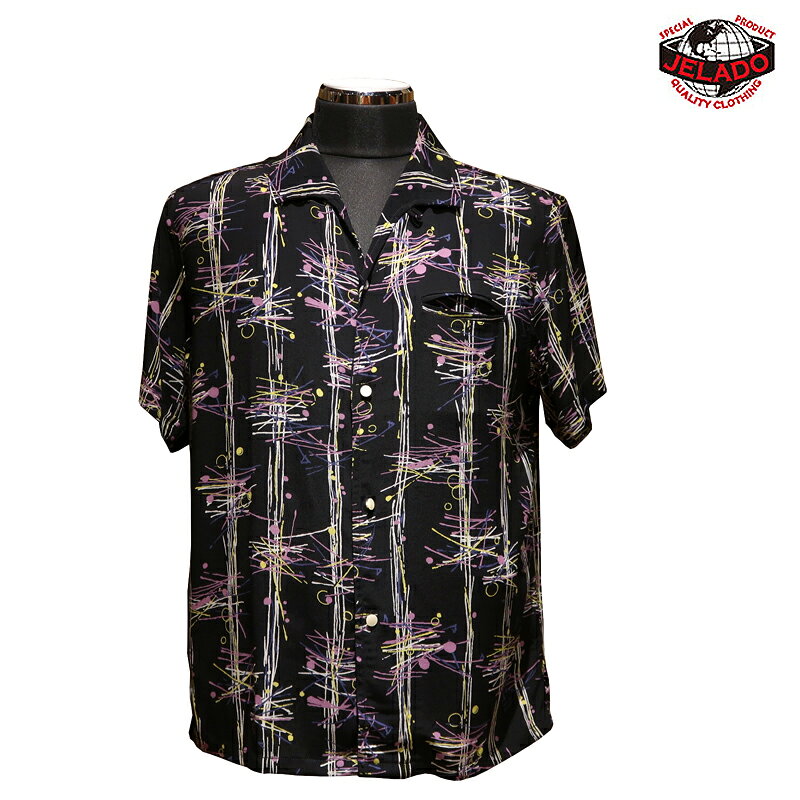 【送料無料】 JELADO（ジェラード） “VINCENT SHIRT/ヴィンセントシャツ” SG21112 メンズ アメカジ オープンカラーシャツ レーヨン縮緬 アトミックデザイン 日本製