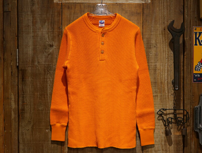 【送料無料】 JELADO（ジェラード） “MEGA THERMAL Henley Neck 2025/メガサーマルヘンリーネック” AB94236 メンズ アメカジ サーマルシャツ ワッフル 2025年カラー 日本製