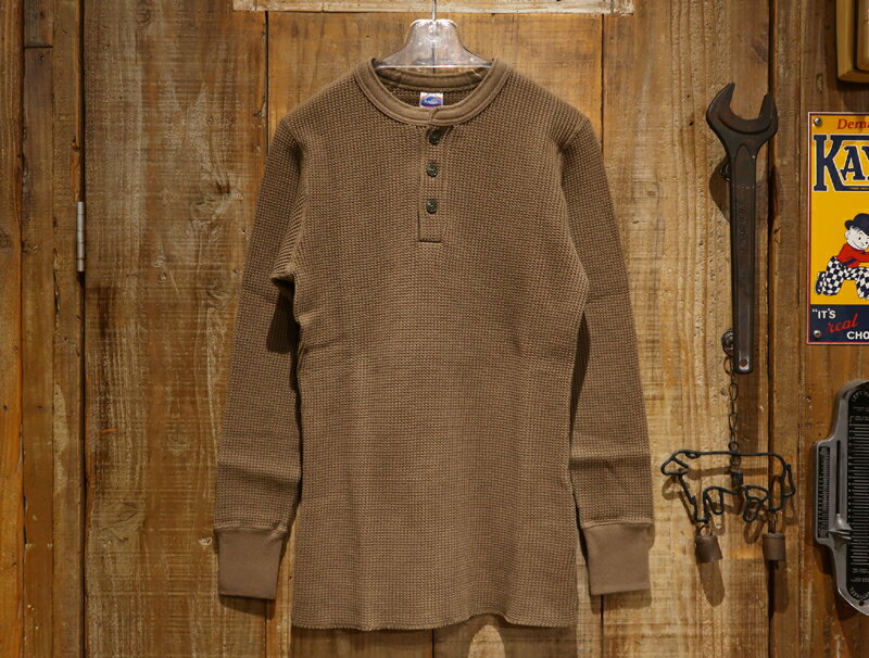 【送料無料】 JELADO（ジェラード） “MEGA THERMAL Henley Neck 2025/メガサーマルヘンリーネック” AB94236 メンズ アメカジ サーマルシャツ ワッフル 2025年カラー 日本製