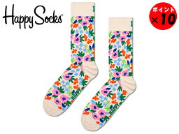 【3足までメール便/ネコポス対応】★HAPPY SOCKS ハッピーソックスFlower Sockソックス 【あす楽対応】