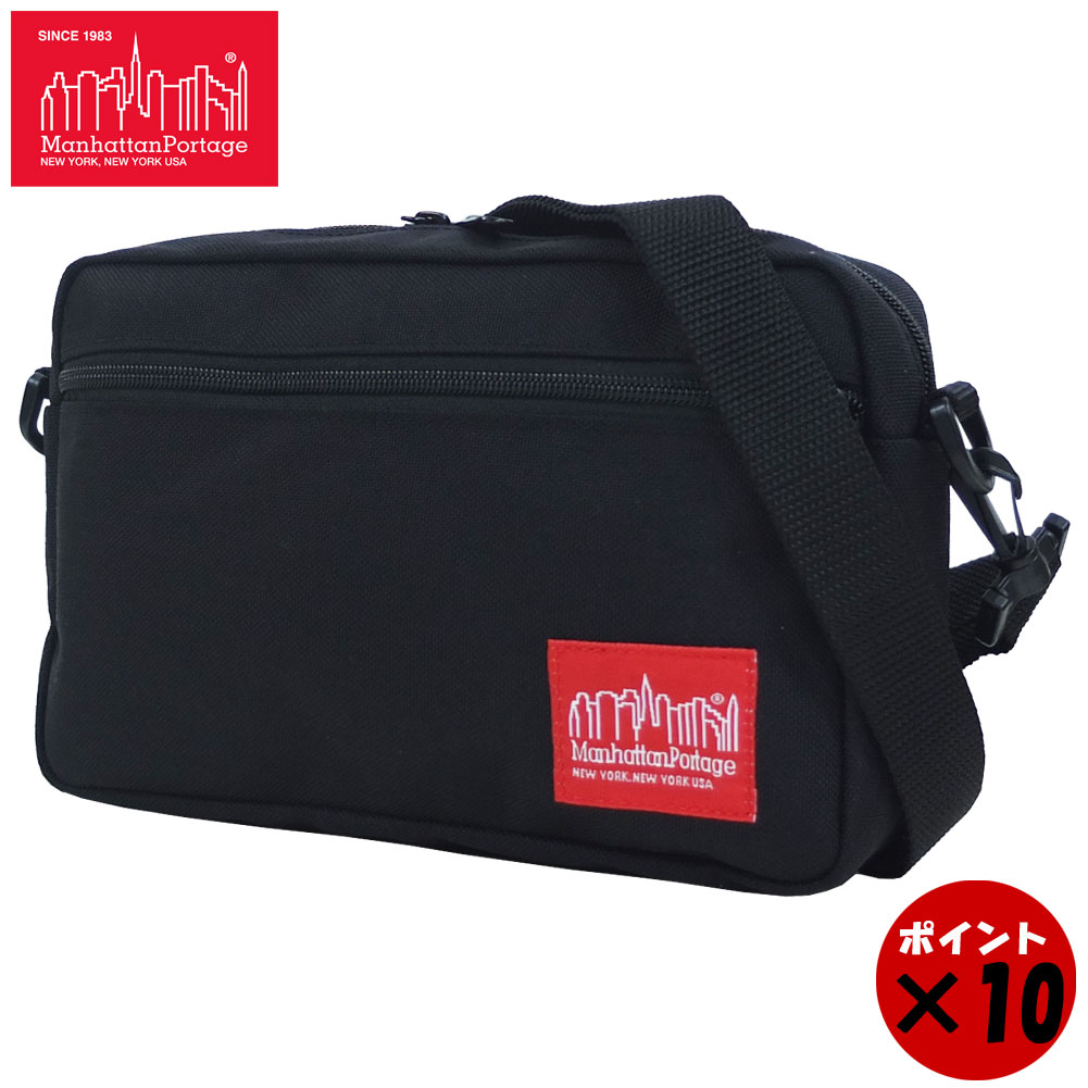 ★Manhattan Portage マンハッタンポーテージJogger Bag ジョガーバッグ MP1404L 送料無料 【あす楽対応】 商品詳細 ・MODEL/MP1404L ・Jogger Bagの名の通り、スポーツ・タウンユースに特化したシンプルな形状が特徴のミニショルダーバッグ ・ショルダーストラップは取り外し可能で、バッグインバッグとしても使用可能 ・物を取り出しやすい広い間口 ・フロントにジップポケット付き ・取り外し可能なショルダーストラップ ・A5サイズ、500mlペットボトル収納可能 ・メインに使用したコーデュラナイロンは他のフ ァブリックより耐久性に優れていることが試験の結果、証明されています。 ・磨耗、引き裂き、擦り切れに強く、高機能ファブリックに求められる特性を備えています。 サイズ W240xH150xD60 素材 コーデュラナイロン カラー ブラック ※ お使いのPC、タブレット、スマートフォン等のモニターやご利用環境などにより若干色味が違って見えることがあります。———"Jogger Bag"——— Jogger Bagの名の通り、スポーツ・タウンユースに特化したシンプルな形状が特徴のミニショルダーバッグです。 付属のショルダーストラップは取り外し可能なので、バッグインバッグやクラッチバッグ感覚でも持つことができます。 ※画像は着用イメージです。 モデルの身長は168cm、57kg。 　 ・アテンションカード（証明書） 当店にて取り扱い中のマンハッタンポーテージの全ての商品には正規日本代理店発行のアテンションカードを添付しております。安全にご利用いただくため記載内容を事前にお読み下さい。またご購入後の修理など全ての受付時には、このカードを以ってマンハッタンポーテージ正規日本代理店の取り扱い商品として判断する「証明書」に代わる重要なカードにもなりますので、大切に保管して下さい。