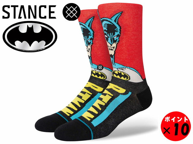 【2足までメール便/ネコポス対応】★STANCE SOCKS スタンスCasualコレクションBATMAN COMICDCコミックス アメコミソックス【あす楽対応】