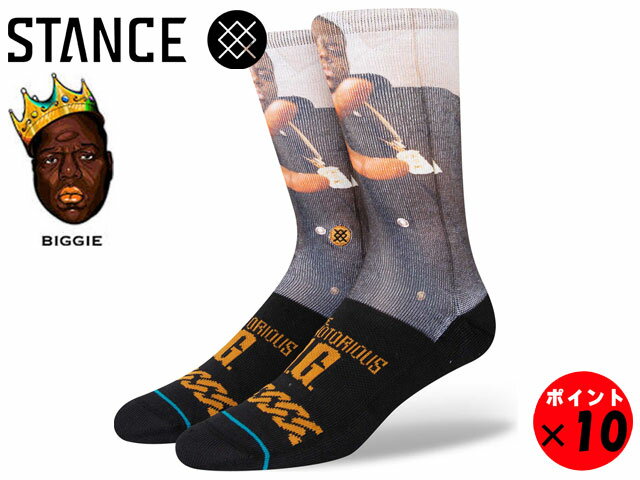 【2足までメール便/ネコポス対応】★STANCE SOCKS スタンスCasualコレクションTHE KING OF NYTHE NOTORIOUS B.I.G. BIGGIEソックス【あす楽対応】