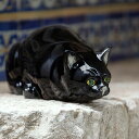 ポルトガルを代表する陶器メーカー ボルダロピニェイロの置物 子猫のオーナメント 南欧の豊かなライフスタイルをご家庭に! ハンティングキャット かわいい 子猫の置物 黒猫 入学 お祝い 母の日(3)