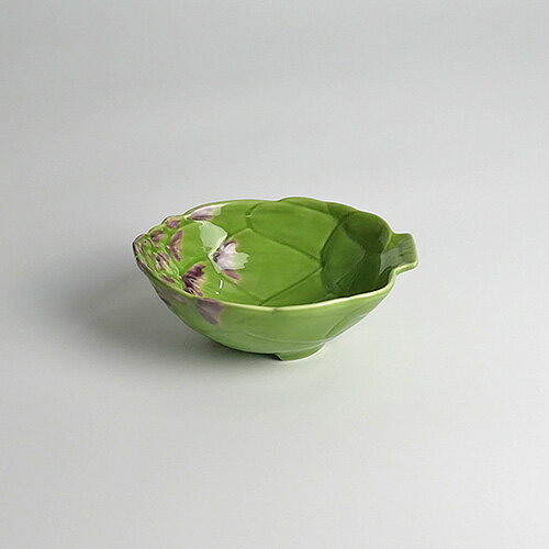 ポルトガルを代表する陶器メーカー　ボルダロピニェイロのテーブルウエア　南欧の豊かなライフスタイルをご家庭に！　ヨーロッパ野菜アーティチョークがモチーフ　アーティチョーク　ボウルS　おしゃれなポルトガル食器　レンジOK　食洗器OK