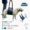 ペット 犬 介護用 ハーネス 歩行補助 介助 ハーネス Lサイズ ペット シニア 犬 後足 リハビリ ドッグ ハーネス 障害 サポート トイレ補助 車乗せ リフトハーネス ブルー グレー 老犬 介護 リード 送料無料