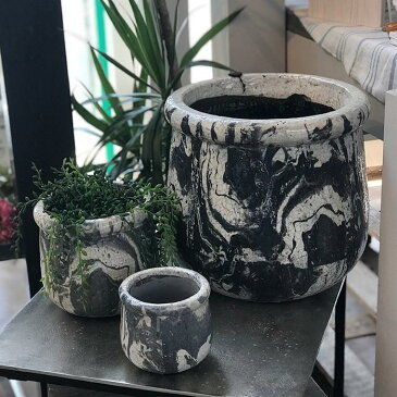 花びん 花瓶 花器 MONO セラミック XLサイズ マーブルブラック