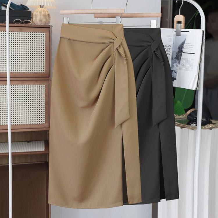 【送料無料】レディース 制服 ビジネス きれいめ 洗える 仕事用 膝丈 ウエストゴム ボトム 通勤 スカート ハイウエスト ミモレ丈タイトスカート ストレッチ 事務 面接 企業制服 オフィス ユニフォーム フォマール 送料無料 タイトスカート 30代 40代 50代 着やせ poshpetiteport-10018076 ポッシュペティートポート サンプル画像2