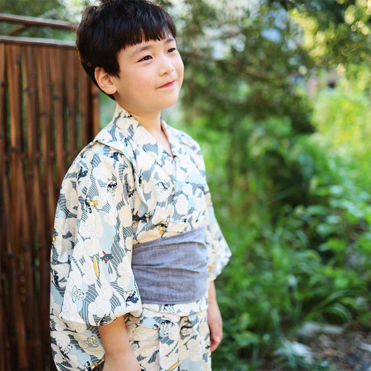 浴衣 子供 男の子 簡単 ゆかた 子ども キッズ 男児 小学生 中学生 簡単着付け 帯 ...