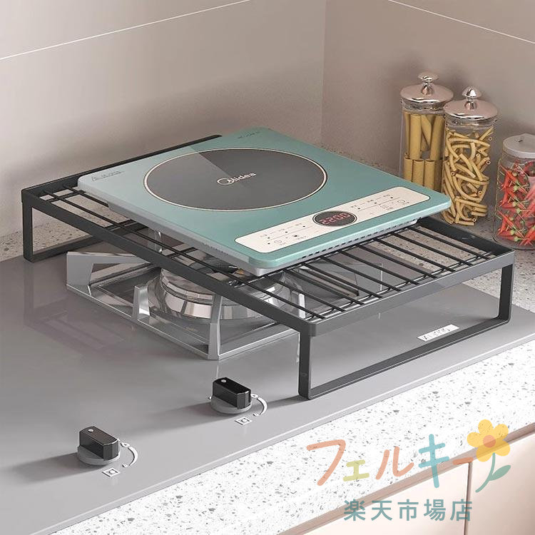 コンロカバー コンロ上 収納 作業台 キッチン収納 ガスコンロカバー レンジカバー ...