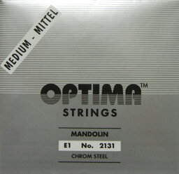 OPTIMA　オプティマ　マンドリン弦クロームフラットワウンド弦　ミディアム　1E　2本セット