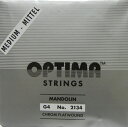 【OPTIMA オプティマ】マンドリン弦クロームフラットワウンド弦 ミディアム 4G 2本セット