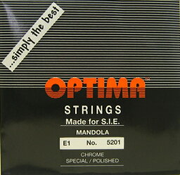 【OPTIMA　オプティマ】マンドラ弦　BLACK　1E　2本セット