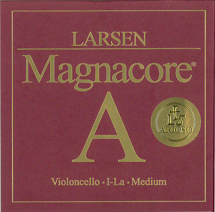 従来のマグナコアと比べ、アリオーソ弦は音のボリュームを損なうことなく、 従来よりも低いテンションを可能にしました。 少ない弓圧で苦のない演奏が行えます。 芯材は二重螺旋状に巻かれたスチールコアを採用し、 ハイグレード・タングステンを用いたフラットワイヤーを巻き線に使用しています。 ラーセン社が提供している各A,D線ラインナップ(オリジナル、ソリスト)、 特にマグナコアのミディアム・テンションとの相性が良く、 お使いの楽器に新たな低弦の選択肢を与えてくれます。 オールドイタリーやコンテンポラリー楽器にもフィットしてくれることでしょう。 スチール / クロムスチール巻　