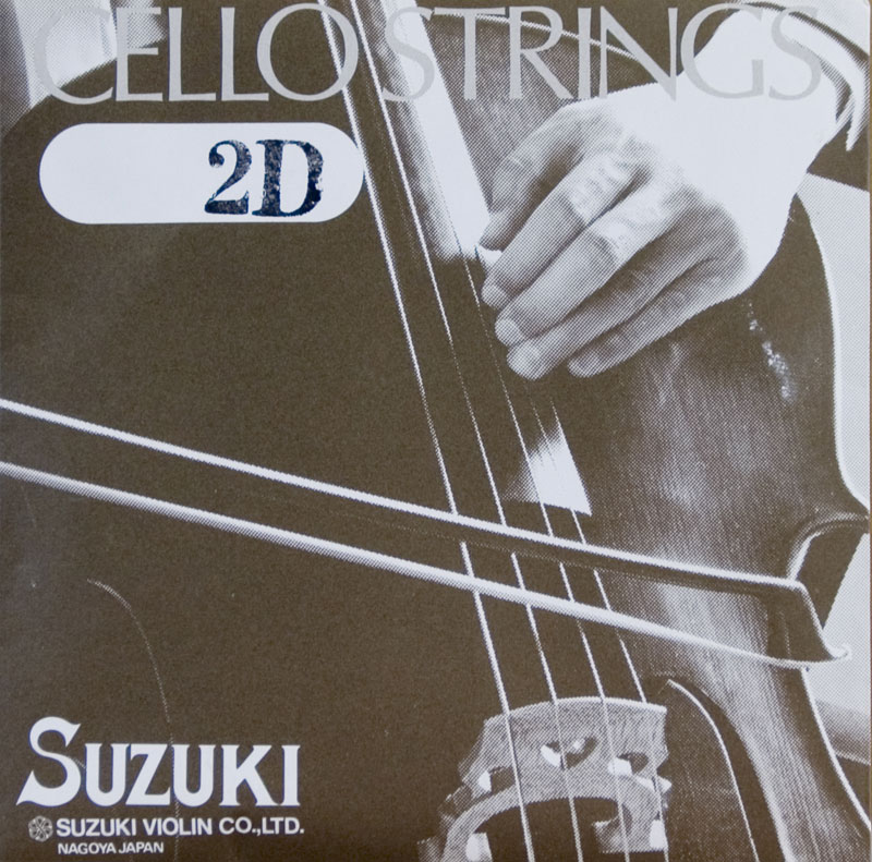 【旧パッケージ】【Suzuki】スズキ　チェロ弦　2D　1/2サイズ