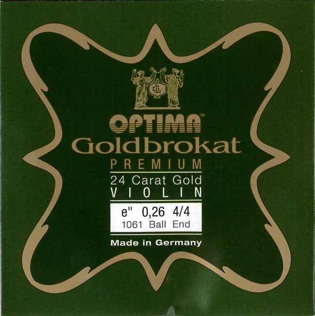 Goldbrokat PREMIUM ＜24 Carat Gold＞ゴールドブラカット バイオリン弦 プレミアム・24Kゴールド　1E