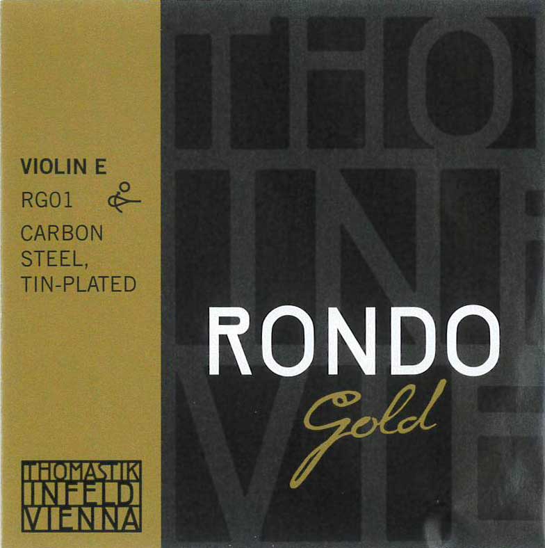 【RONDO GOLD】ロンドゴールド バイオリン弦 1E(スズメッキ／RG01)