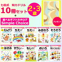 七田式 知力ドリル 2・3歳 まとめ買い10冊 +プチ カタログギフト ( プレゼント )を添えて えんぴつ ちえ はさみ みぎのう すうじ もじ めいろ みい...