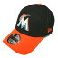 ニューエラ NEWERA USA 9FORTY MIAMI MARLINS BLACK × ORENGE / ブラック × オレンジ マイアミ マリーンズ ナインフォーティー 帽子 940