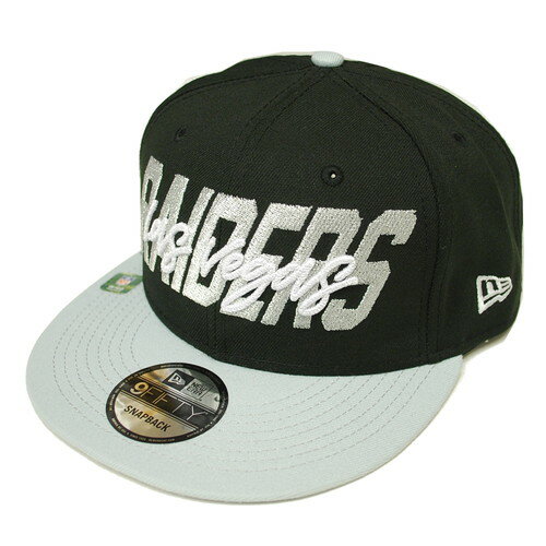 ニューエラ NEW ERA USA 9FIFTY RAIDERS SNAPBACK CAP BLACK × GRAY / ブラック × グレー レイダース スナップバック キャップ 帽子 950