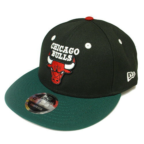 ニューエラ NEW ERA LP 9FIFTY CHICAGO BULLS SNAPBACK CAP BLACK × DARK GREEN / ブラック × ダークグリーン シカゴ ブルズ スナップバック キャップ 帽子 LP950